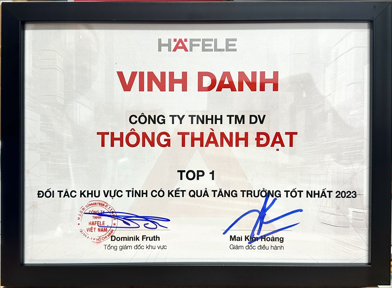 Top 1 Đối Tác Khu Vực Tỉnh 2023