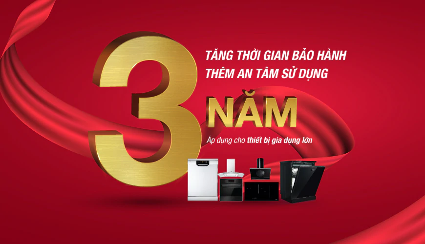Thông Báo Tăng Thời Gian Bảo Hành Đối Với Các Thiết Bị Gia Dụng Lớn