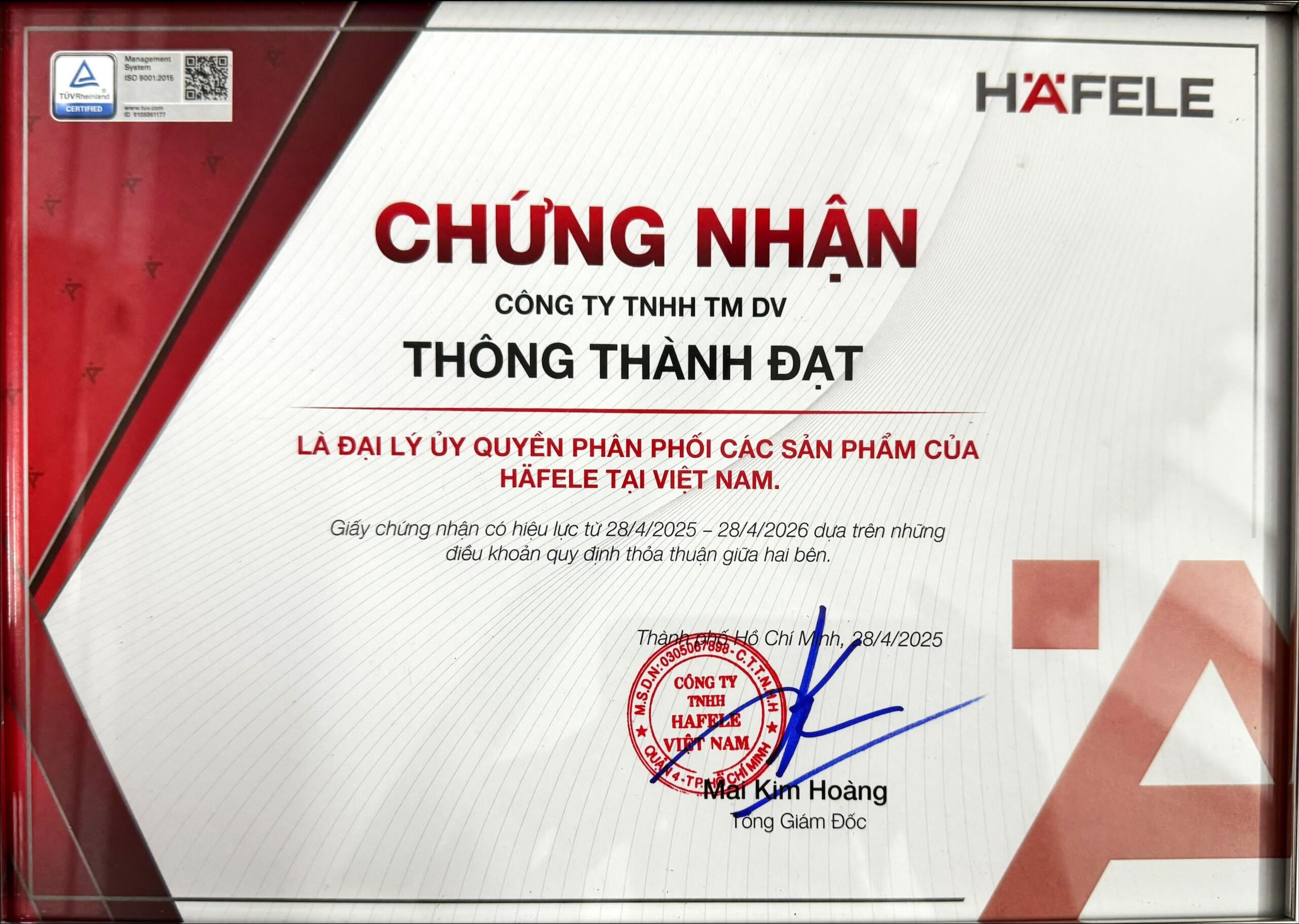 Đại Lý Hafele Việt Nam Chính Hãng - Hafele Cần Thơ