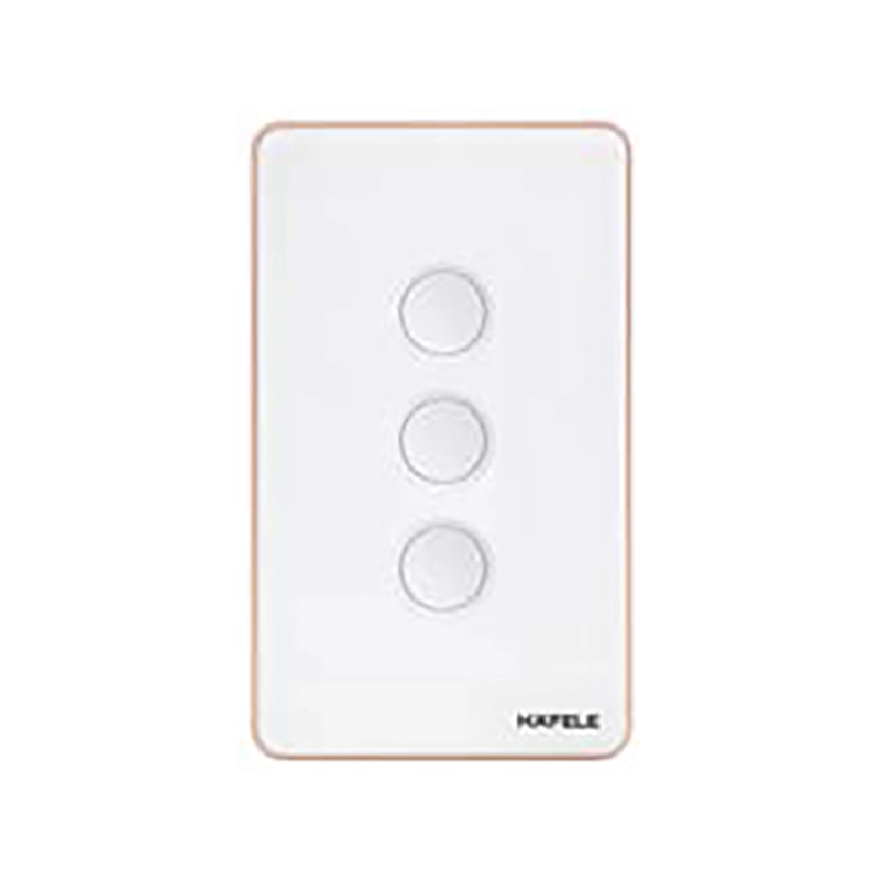 Công tắc đèn thông minh Hafele HSL-LSXG01B/W, màu trắng, 3 Gang - 820.71.005