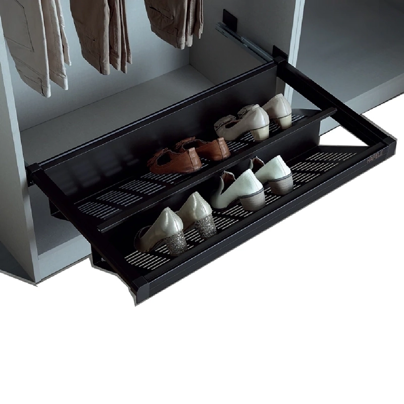 Kệ giày bằng kim loại Hafele 600mm, màu chestnut - 807.95.161