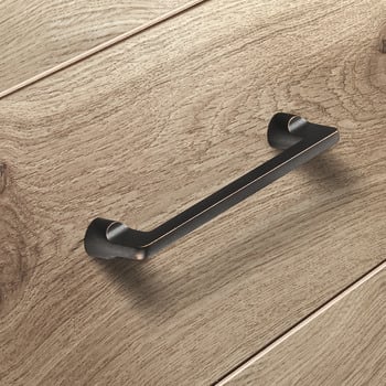Tay nắm tủ Hafele H1565, nicken mờ đen 176 x 32mm - 106.61.324
