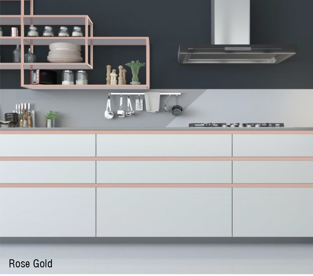 Tay Nắm Tủ Ngang Gola Chữ J 2800mm Hafele - 126.37.906