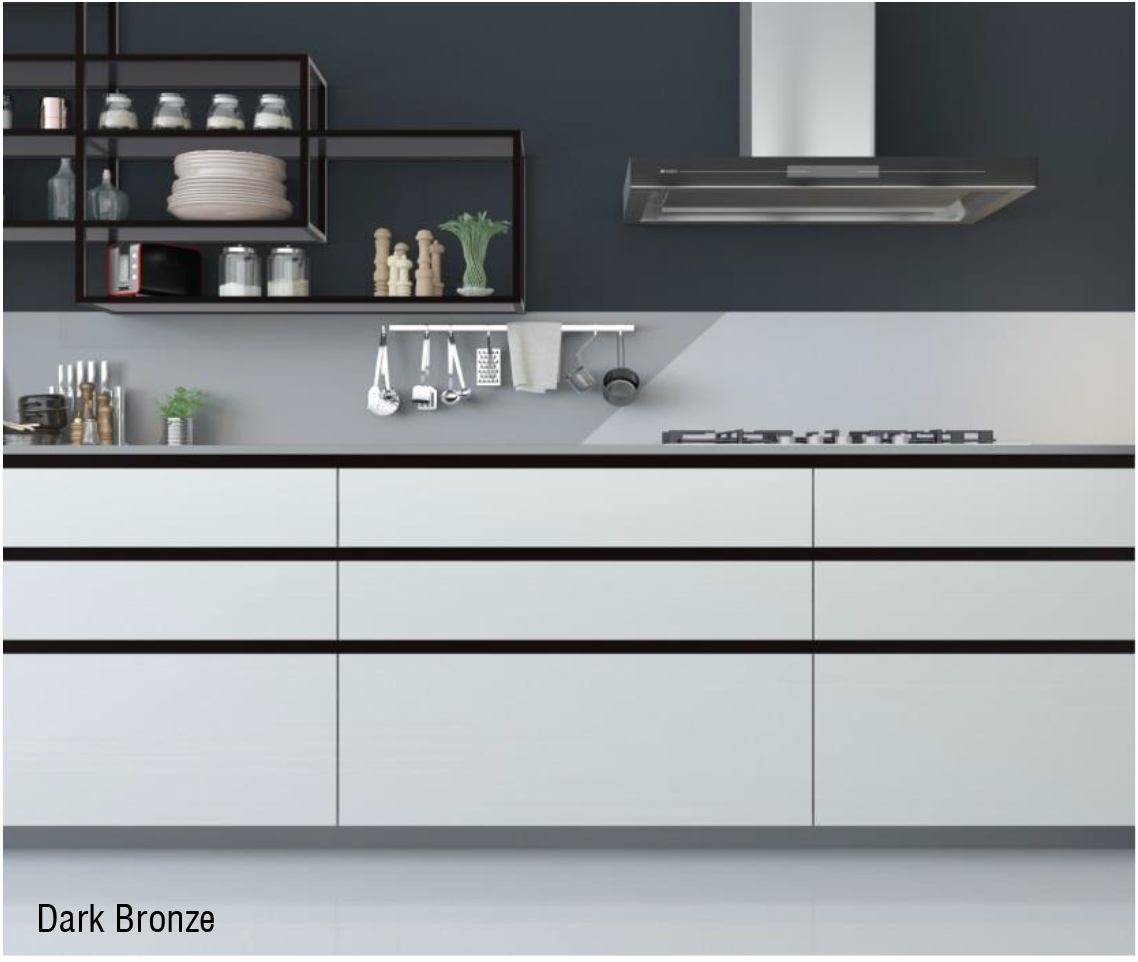 Tay Nắm Tủ Ngang Gola Chữ J 2800mm Hafele - 126.37.909