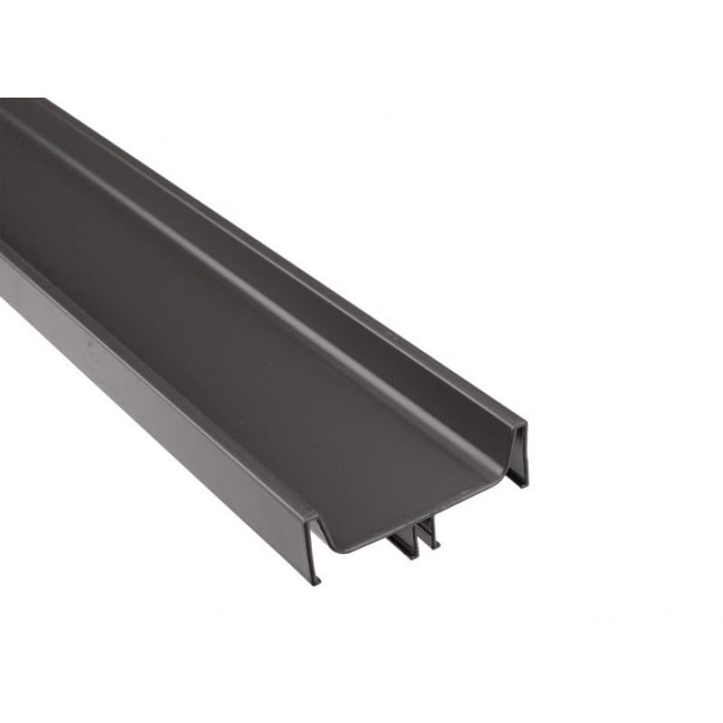 Tay nắm dọc đôi Gola/ Lắp giữa chiều dài hữu dụng 2400 mm màu xám đen Hafele - 126.37.947