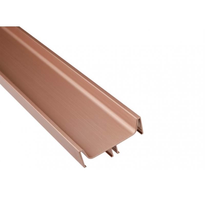 Tay nắm dọc đôi Gola/ Lắp giữa chiều dài hữu dụng 2400 mm màu vàng hồng Hafele - 126.37.949