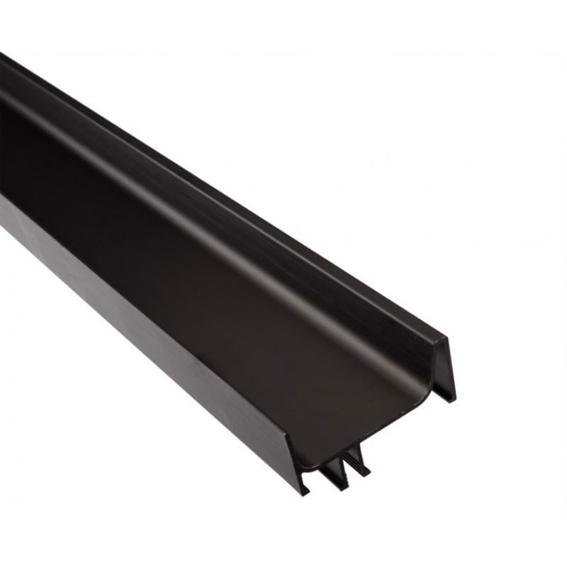 Tay nắm dọc đơn Gola/ Lắp mặt bên chiều dài hữu dụng 2400 mm màu đồng đen Hafele - 126.37.970