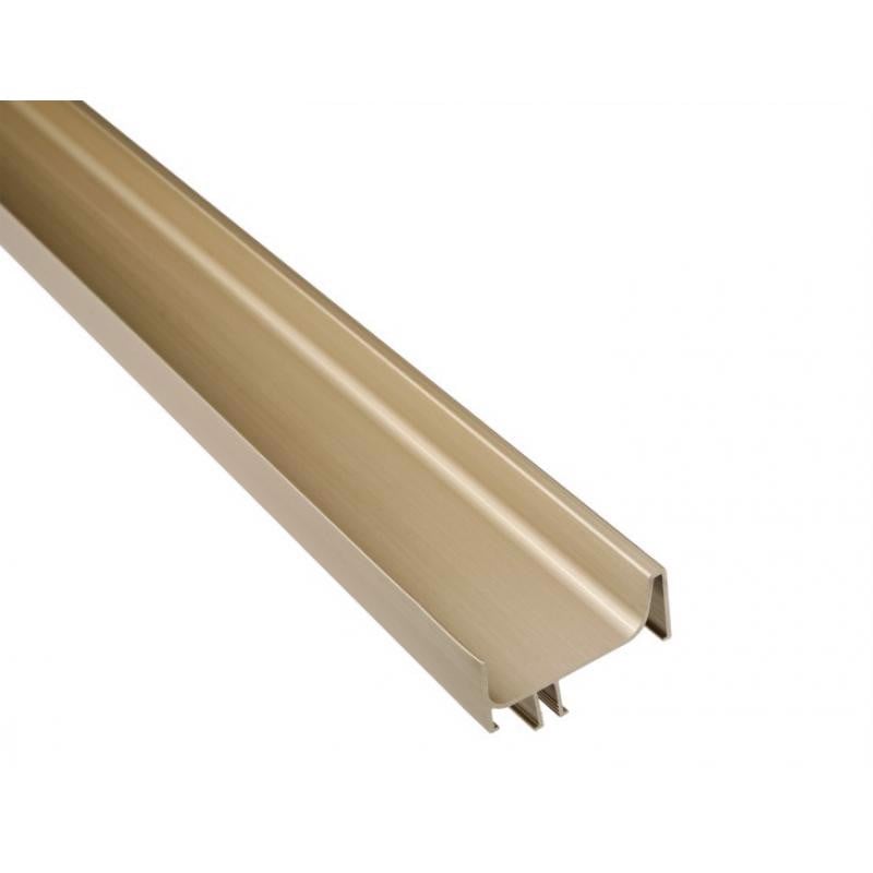 Tay nắm dọc đơn Gola/ Lắp mặt bên chiều dài hữu dụng 2400 mm màu vàng Hafele - 126.37.973