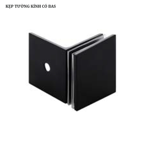 Kẹp Tường – Kính có đế màu đen Hafele - 981.77.911