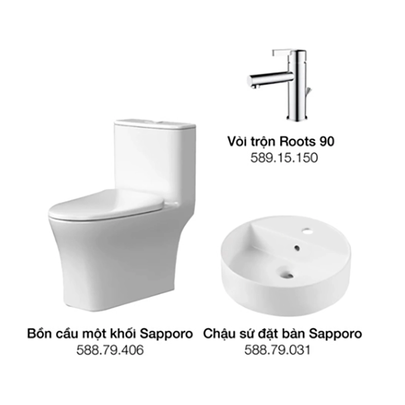 Gói thiết bị vệ sinh Hafele hoàn hảo D - 732.19.765