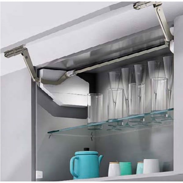 Tay nâng điện 1 cánh nắp đậy màu xám FREE SWING Hafele - 372.29.715