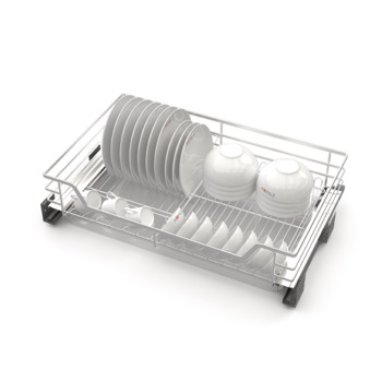 Bộ rổ chén đĩa - Hafele Kosmo Cappella sơn phủ nano, Kèm ống đựng đũa - 549.08.448