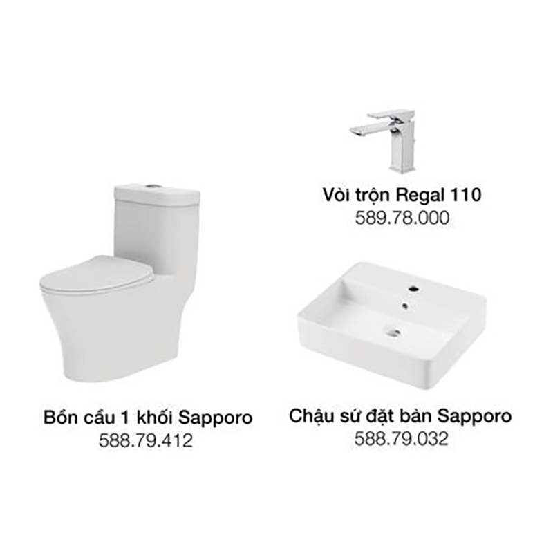 Gói thiệt bị vệ sinh Hafele hoàn hảo B - 732.05.629