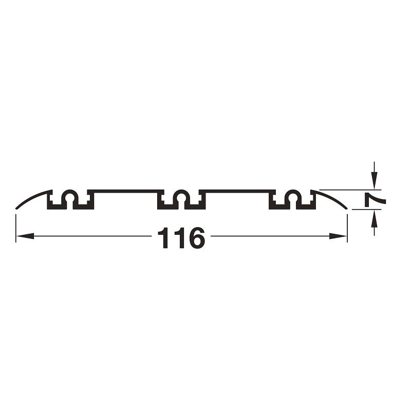 RAY BA TRƯỢT DƯỚI 6000MM MÀU BẠC - 403.66.960