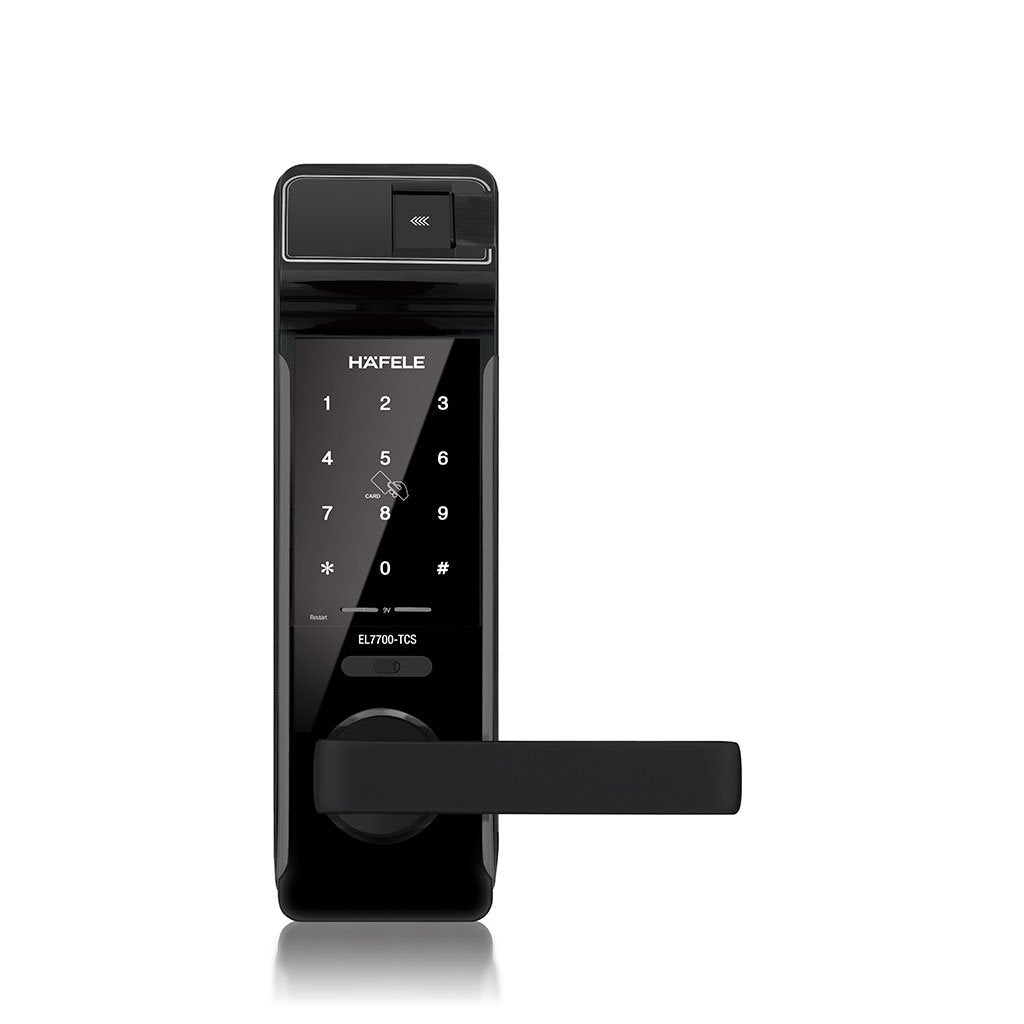 Khóa điện tử Hafele EL7700-TCS (Đã bao gồm Pin), màu đen, thân khóa lớn - 912.20.561