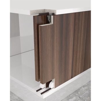 Bộ phụ kiện cửa trượt 2 cánh 25kg Hafele - 494.00.120