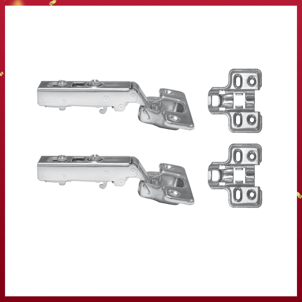 Bản lề giảm chấn inox 304 Hafele - Trùm ngoài - 483.01.720