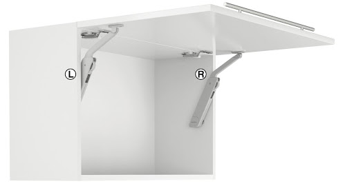 Tay Nâng Flap H1.5 Loại A Phải Hafele - 493.05.340