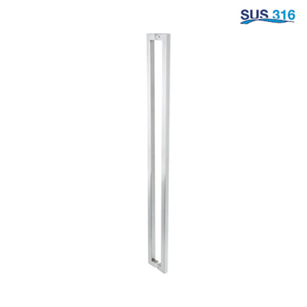 Tay nắm kéo dạng vuông - L 1100mm Inox 316 Hafele - 903.02.030
