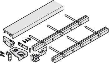 Khung gắn sàn, Cho vị trí âm của cửa từ cạnh đáy đến nóc tủ cho Folding Concepta 25 - 408.30.961