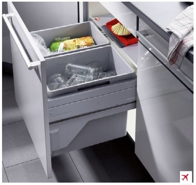 Thùng Rác R450mm Có Ray Kéo Hafele - 502.73.901
