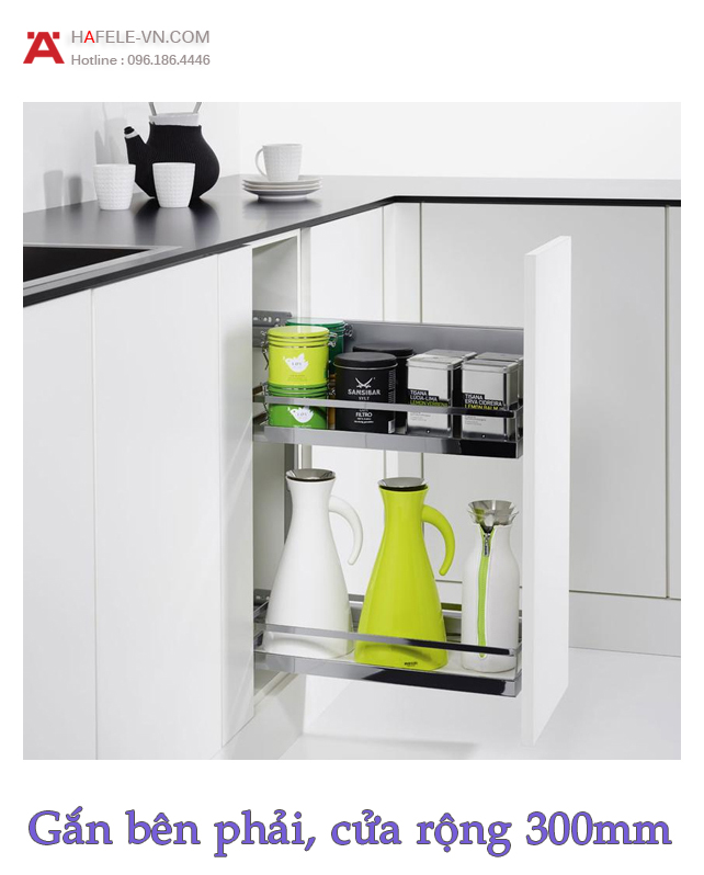 Bộ Rổ Kéo Comfort II Mở Phải 300mm Hafele - 545.53.762