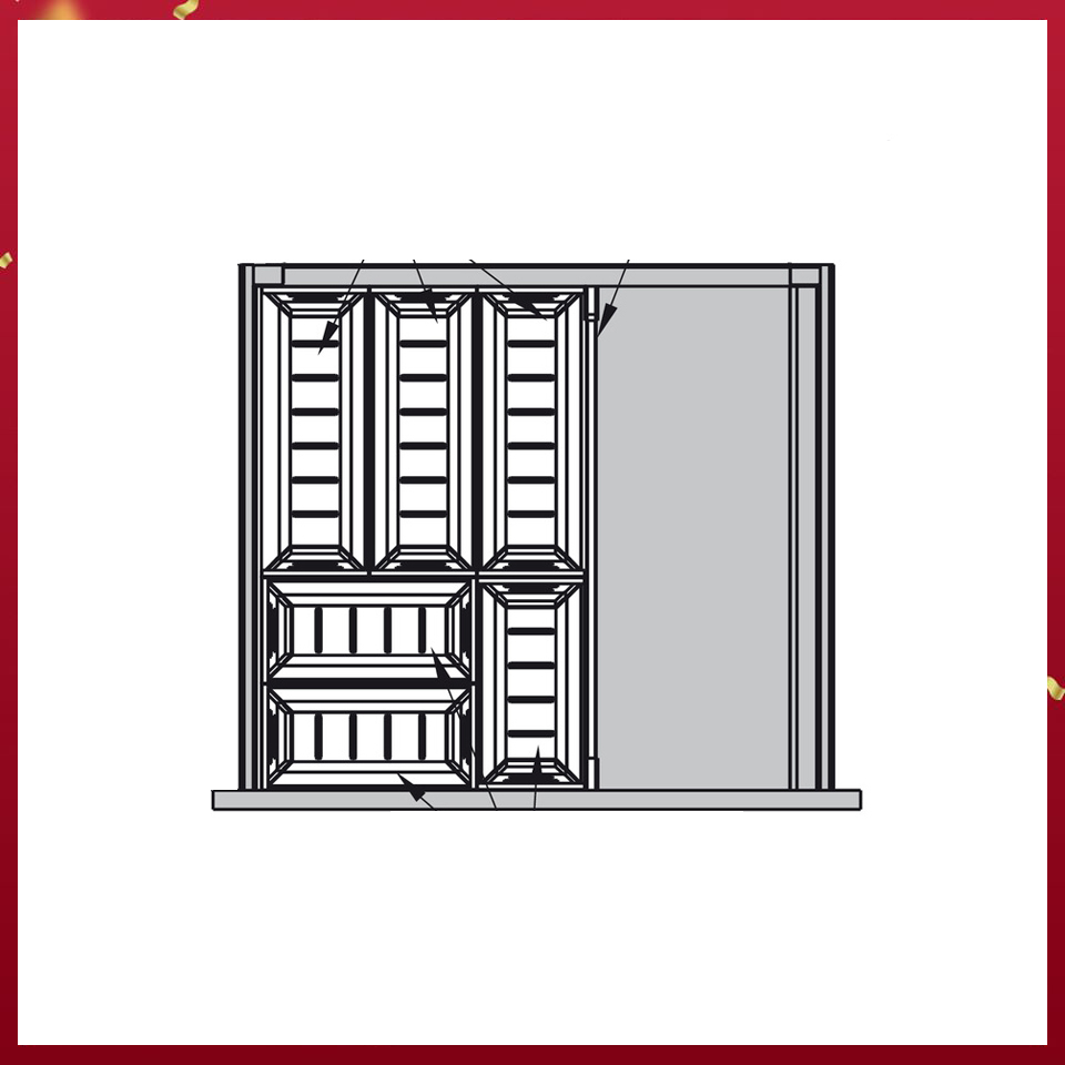 Khay Chia Ngăn Kéo 500mm Bằng Inox Hafele - 552.52.392