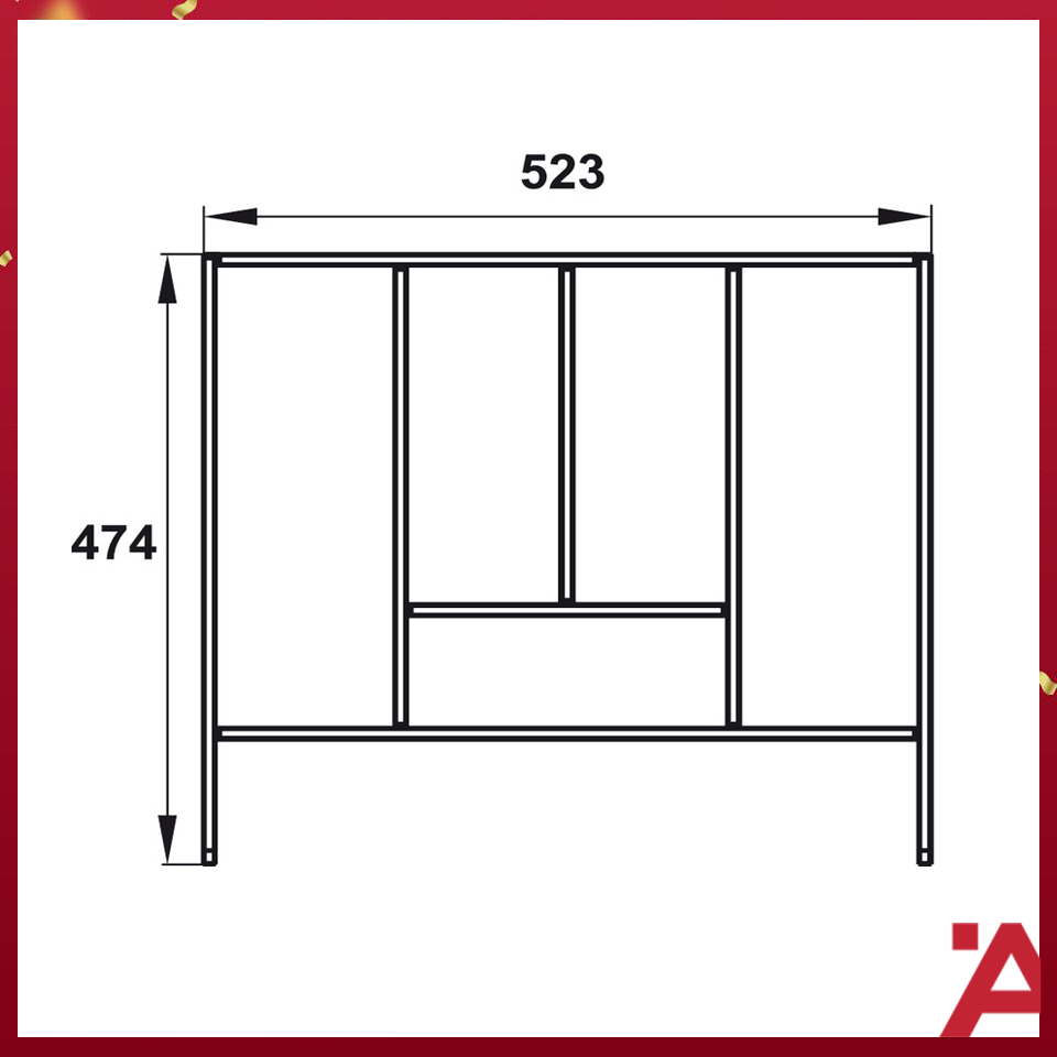 Khay Chia Ngăn Kéo Rộng 600mm Hafele - 552.52.807