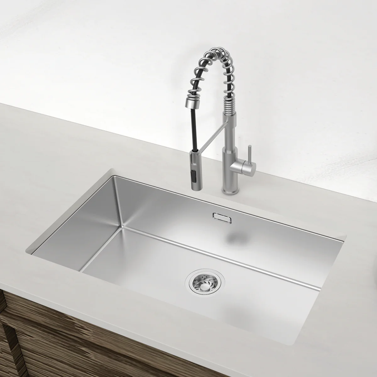 Chậu bếp Inox Hafele Satin R25 HS24-SSN1S-760 - 567.24.407