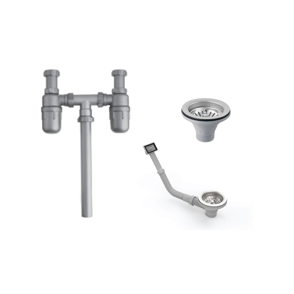 Bộ Xả Cho Chậu 2 Hộc Hafele - 567.25.875