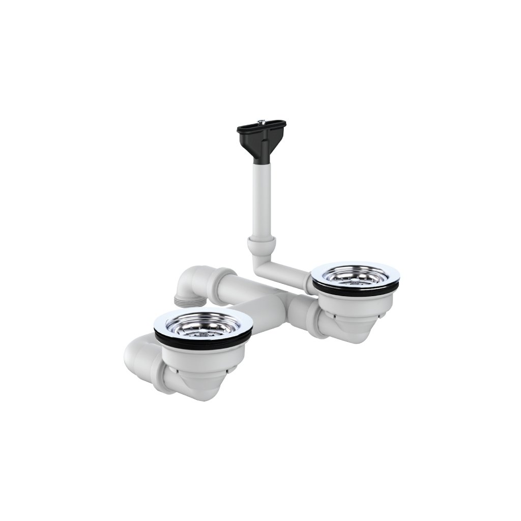 Bộ Xả Chậu Rửa Chén 2 Hộc Hafele - 570.35.915