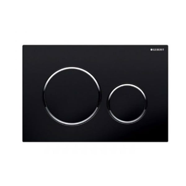 Nút nhấn xả bồn cầu Sigma20 đen - 588.53.535