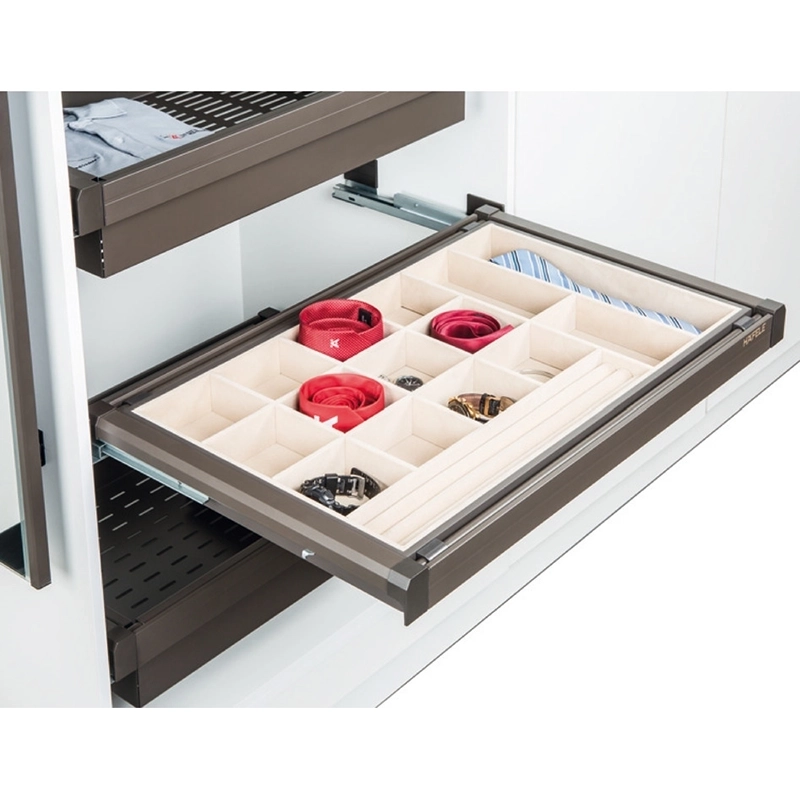 Khay đựng trang sức Hafele 600mm, màu chestnut - 807.95.101