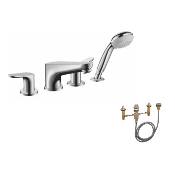 Bộ trộn bồn tắm 4 lỗ Focus - 589.54.707