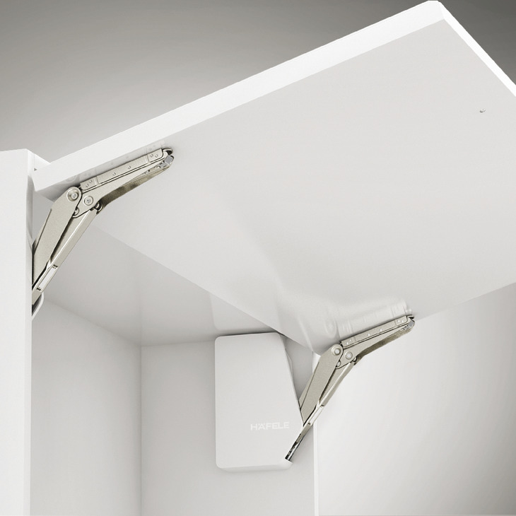 Tay nâng 1 cánh Hafele FREE FLAP 3.15 màu trắng D - 493.05.850