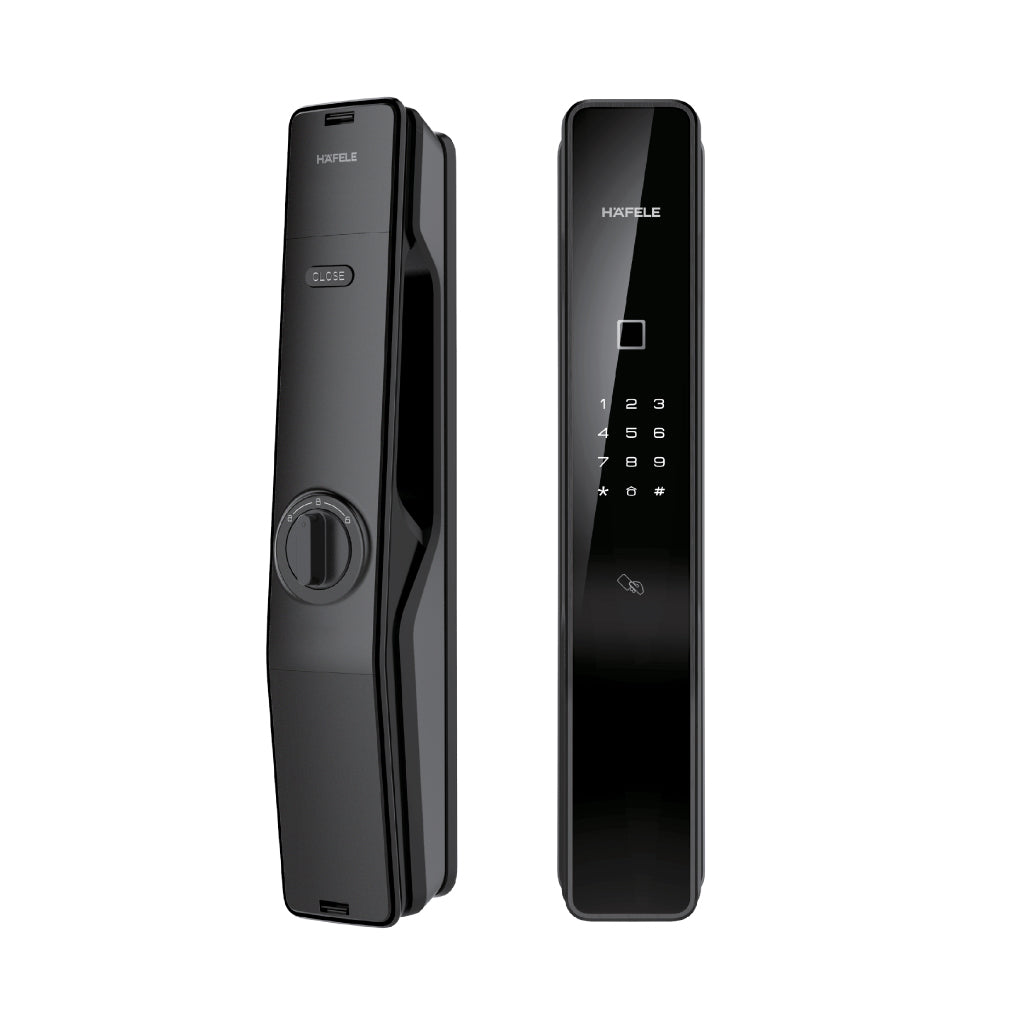 Khóa điện tử Hafele PP9000 (Đã bao gồm Pin), đen mờ, có Z-wave - 912.05.693