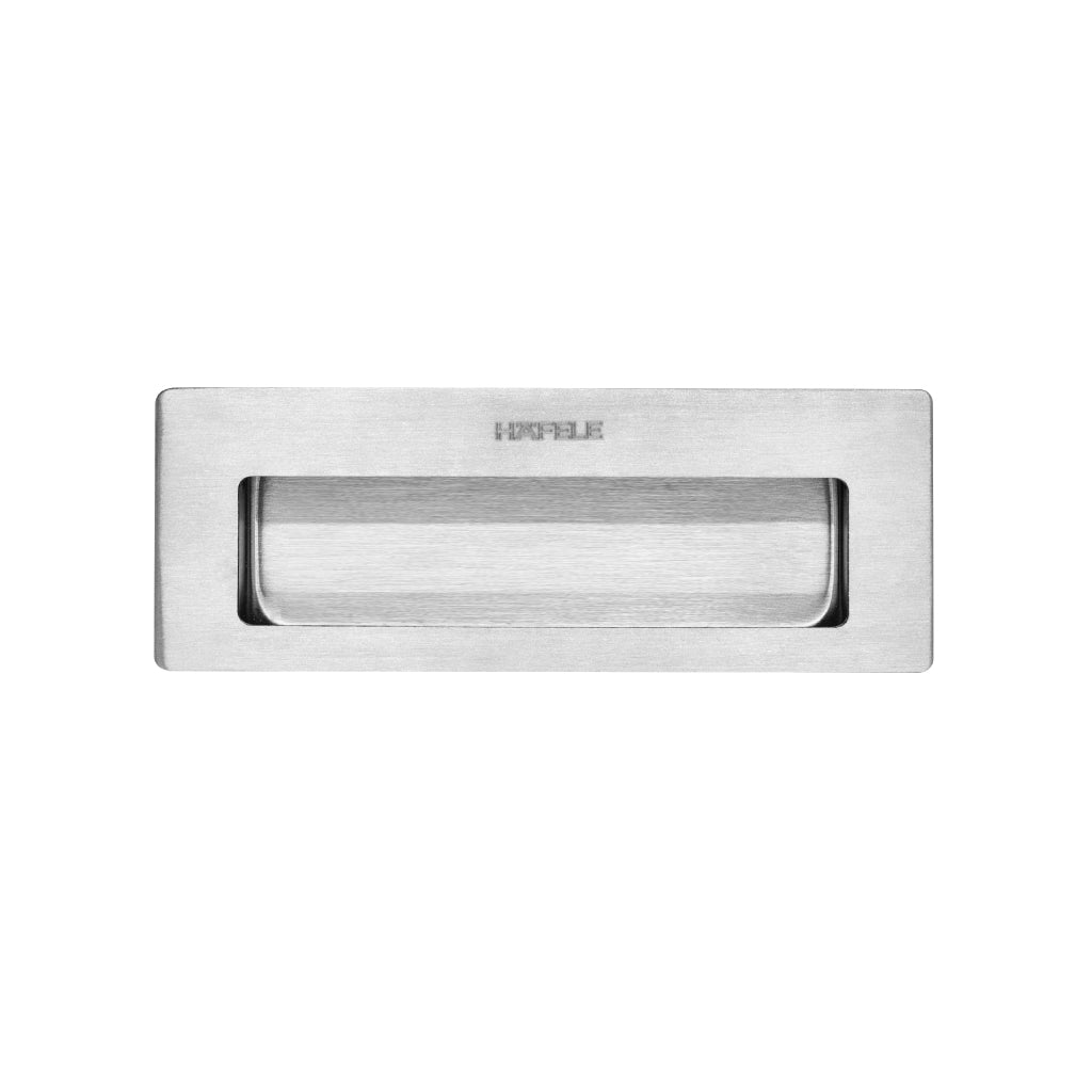 Tay nắm âm 115x42 Hafele DIY, inox mờ - 489.72.130