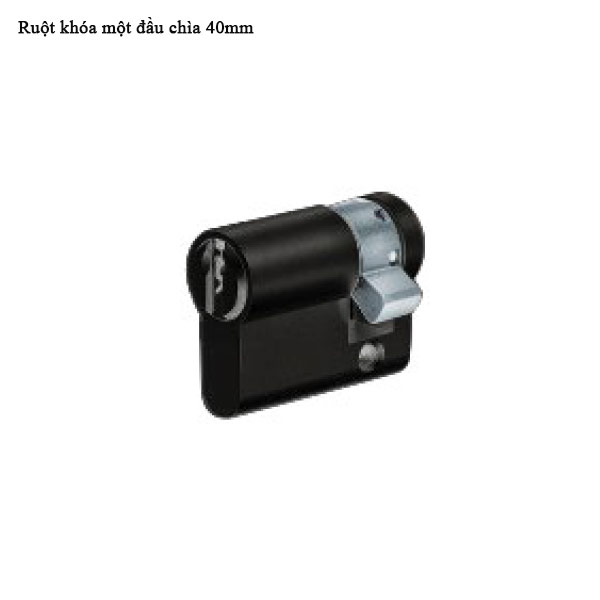 Ruột khóa 1 đầu chìa Hafele 40mm màu đen - 916.63.361