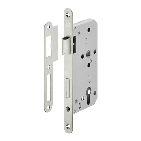 Thân khóa Hafele cho cửa phòng Inox mờ - 911.02.153