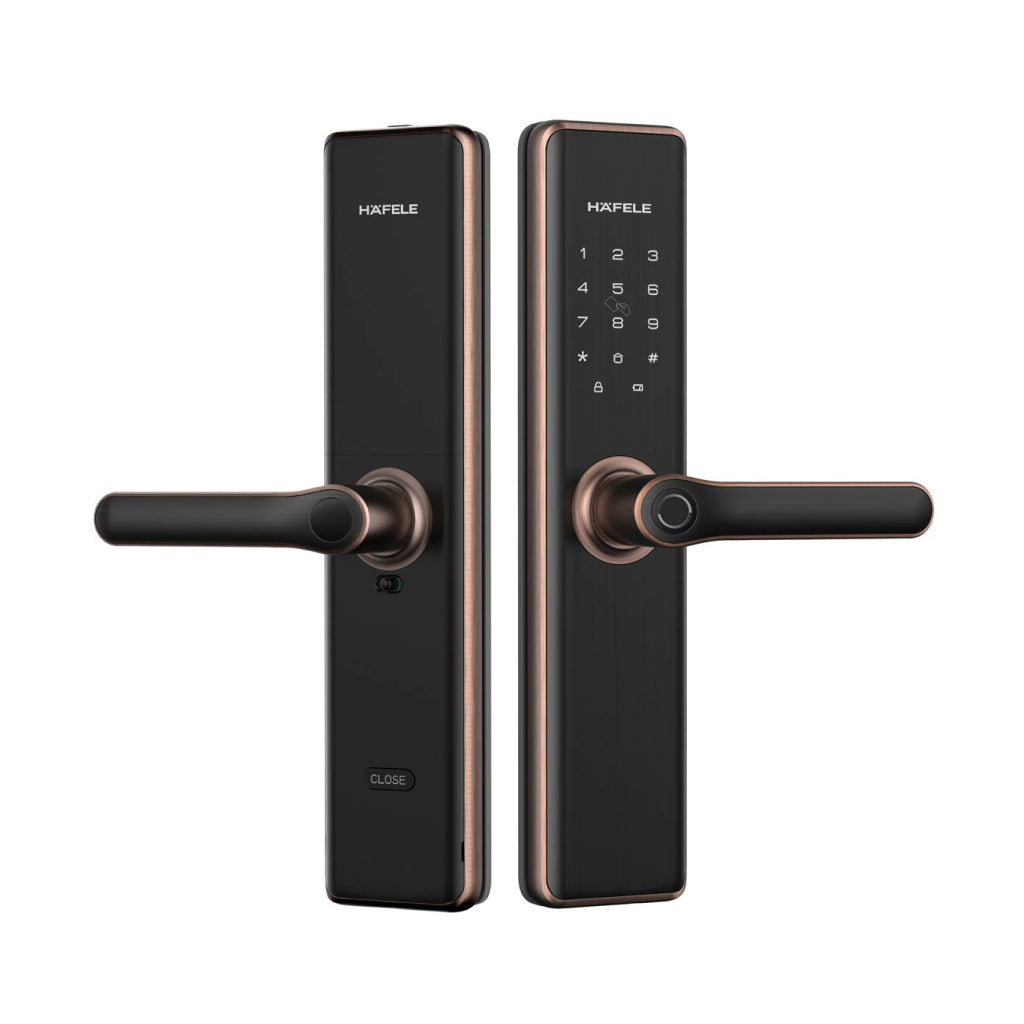 Khóa điện tử Hafele DL7600 (Không bao gồm Pin), đồng bóng - 912.20.231