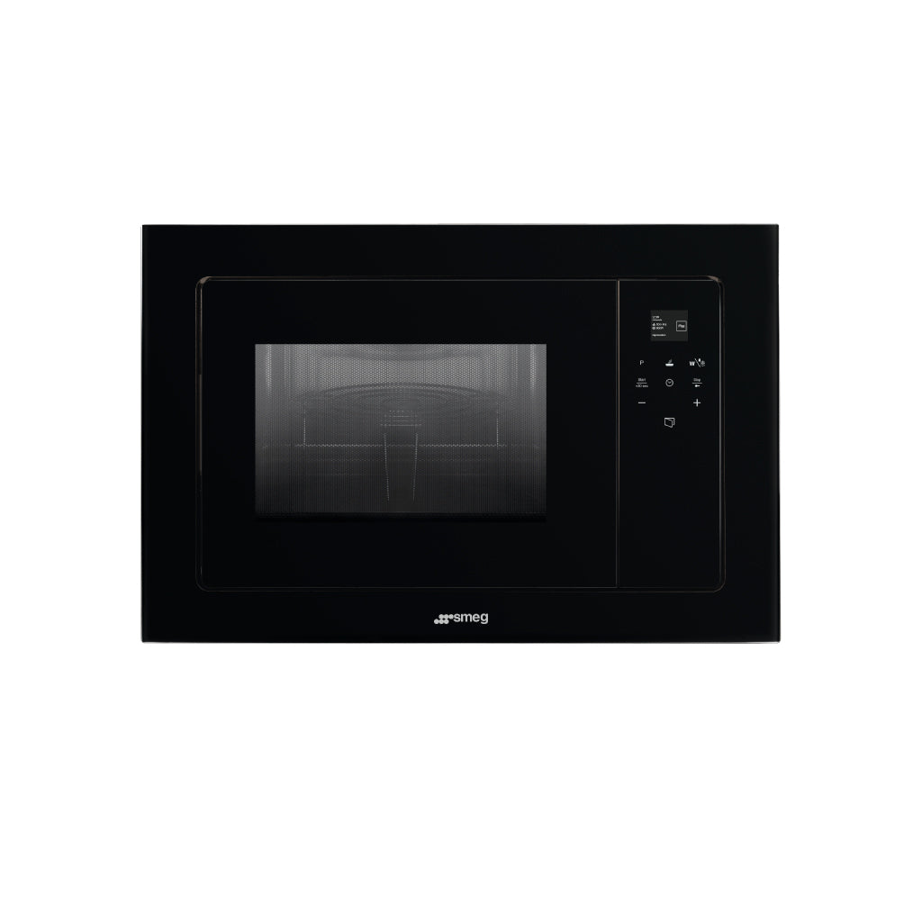 Lò vi sóng kết hợp nướng, LINEA, mặt kính đen Smeg  FMI120N2 - 536.64.961