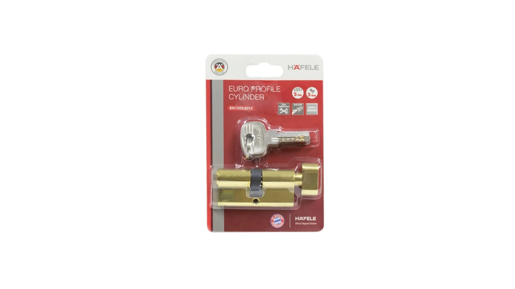 Ruột khoá 1 đầu chìa 1 đầu vặn Häfele 65mm - 489.56.005