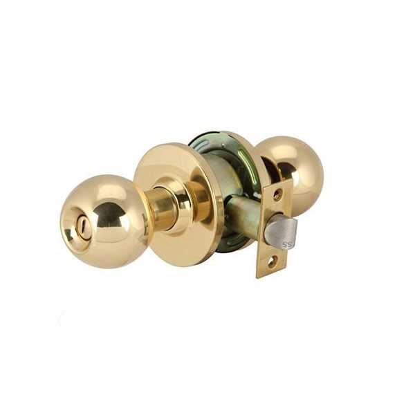 Bộ tay nắm cửa dạng tròn Hafele DIY, cửa toilet, đồng thau - 489.93.137