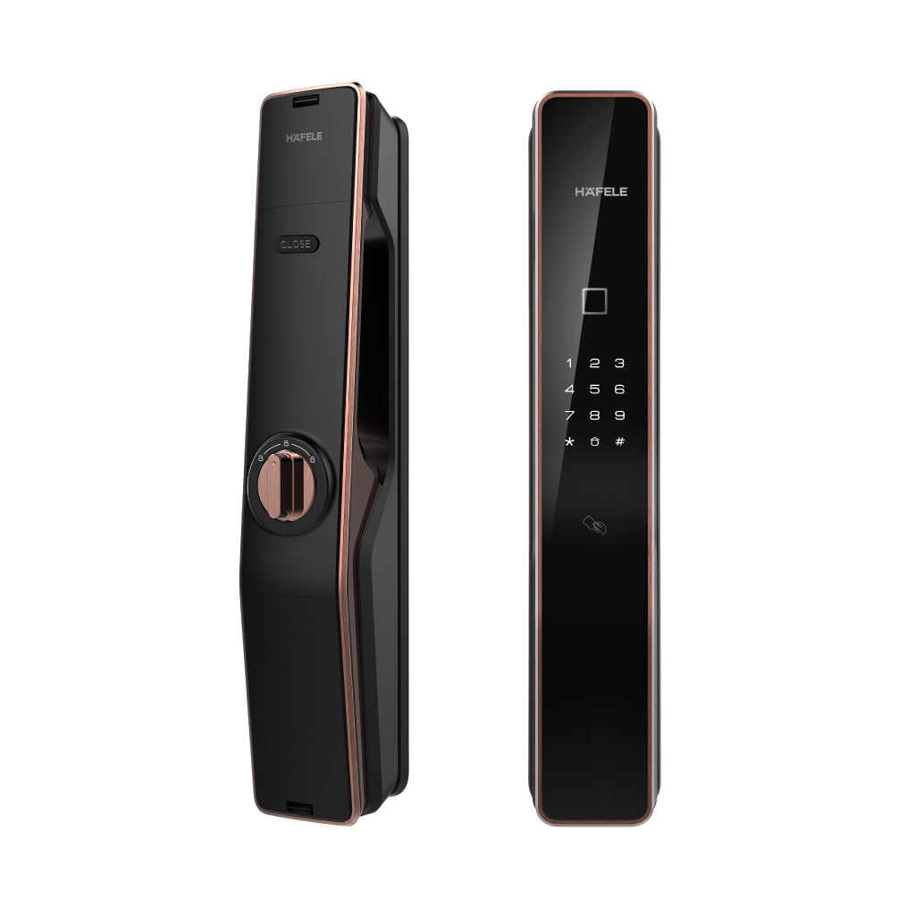 Khóa điện tử Hafele PP9000 (Đã bao gồm Pin), đồng bóng - 912.20.289