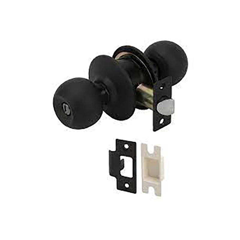 Khóa nắm tròn cho cửa toilet Hafele, inox 304, màu đen - 911.83.565