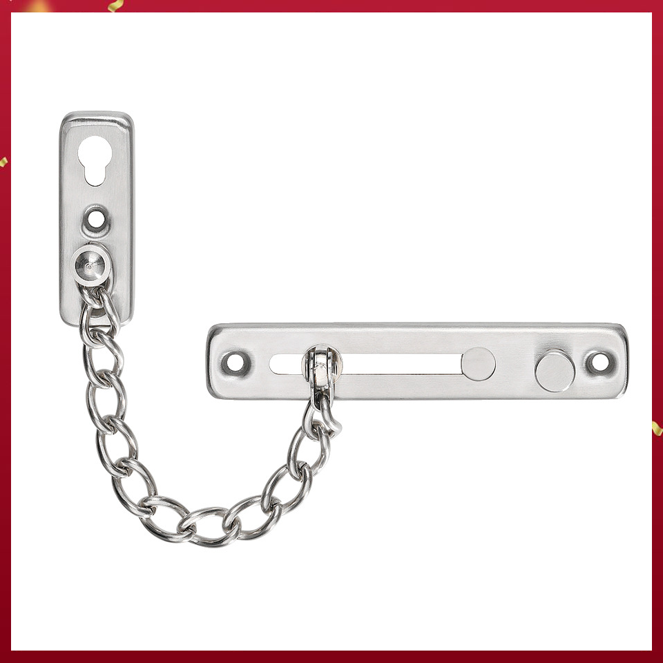 Chốt an toàn dạng xích, cho cửa bản lề, inox - 911.60.000