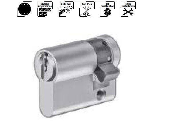Ruột khóa một đầu chìa Hafele 70.5mm - 916.00.606