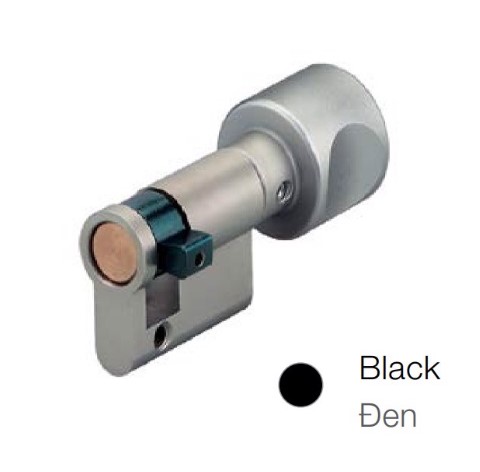 Ruột khóa 1 đầu vặn màu đen dài 41.5mm Hafele - 916.08.412