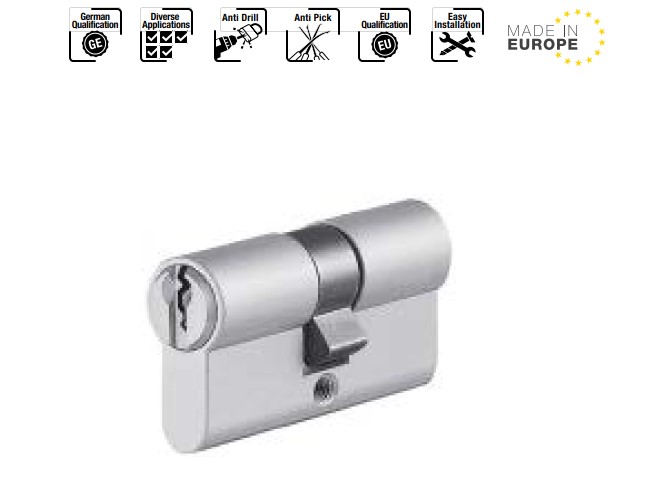 Ruột khóa 2 đầu chìa 71mm, chìa chủ cho cửa chính_PSM Hafele - 916.66.572