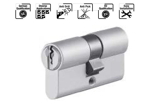 Ruột khóa 2 đầu chìa 65mm, chìa chủ_EM Hafele - 916.95.117